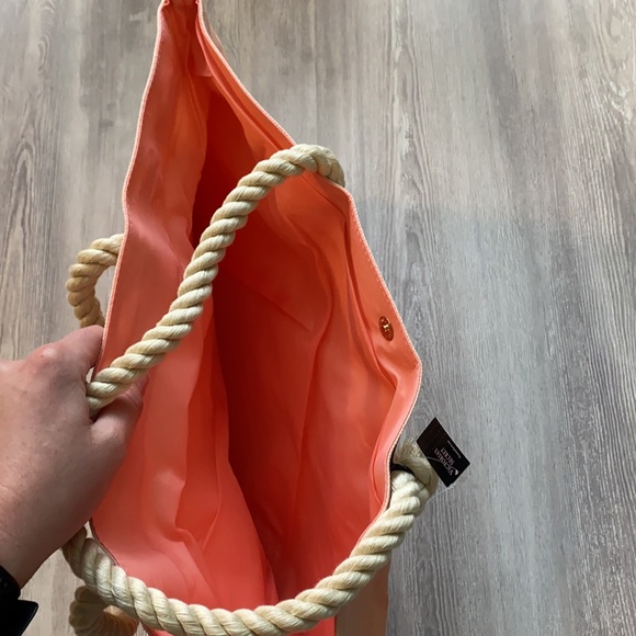 NWT Victoria’s Secret Sunset Canvas Tote - Picture 8 of 8